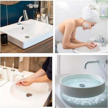 2PCS Drain Hair Catcher Tub Drain Protector Bathroom Sink Strainer Bathtub Drain Filter Stainless Steel Drain Hair Trap cover for Bathtub/Drain