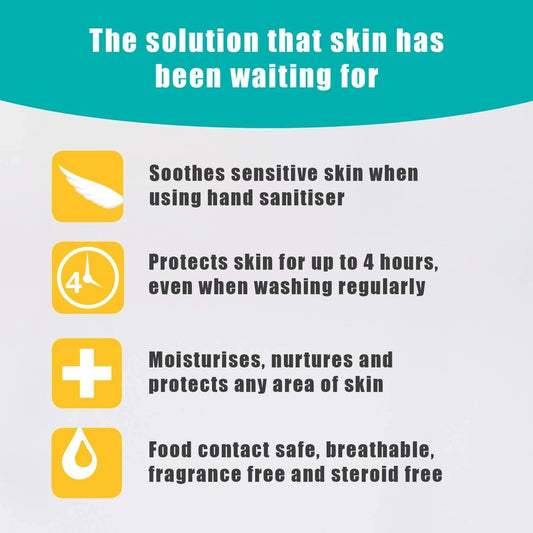 Barrier Cream 500ml Mousse Waterproof Skin Protection | Clinically proven relief for contact dermatitis and dryness, suitable for hands, body, face