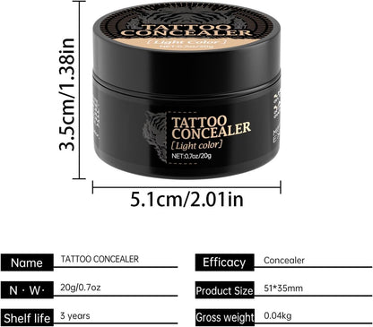 Body Concealer, Waterproof Full Coverage Body Camouflage - 20g, Tattooes Cover Up Transfer-Resistant Leg And Bodys Makeup For Scars, Bruises &amp; Varicoses Veins, Long Lasting Finish