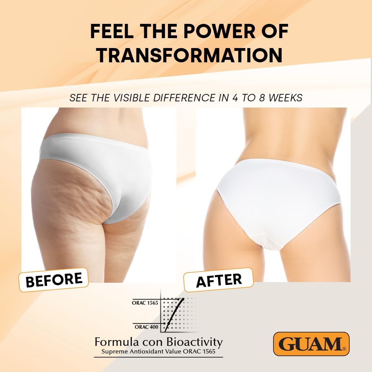 GUAM Seaweed Mud Stubborn &amp; Deeply Rooted Anti Cellulite Treatment - 1kg Antioxidant Hot Body Mask Cellulite Remover for Legs &amp; Thighs - Skin Firming Cream to Reduce Imperfections &amp; Boost Circulation
