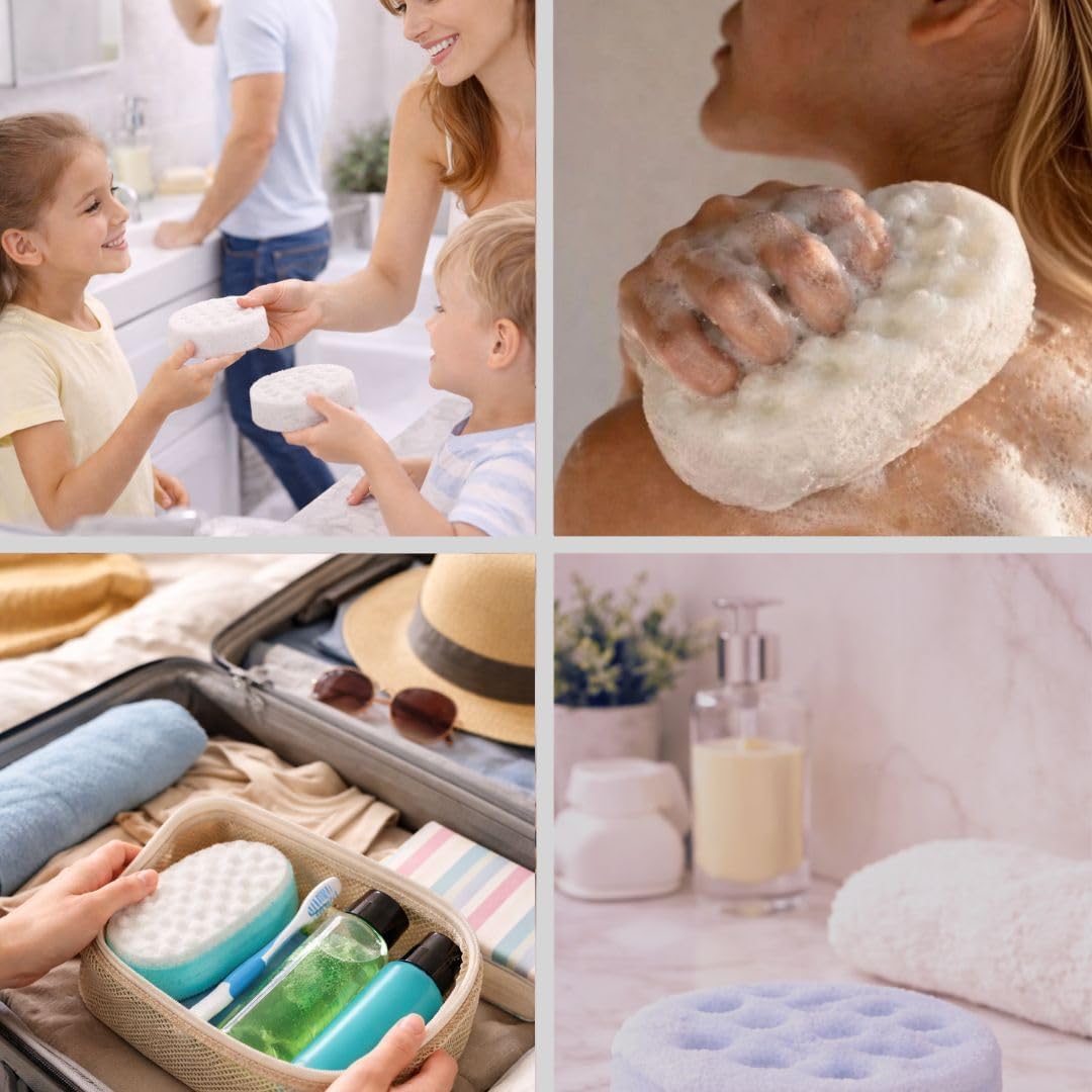 Why a 12‑Pack Exfoliating Bath Sponge Makes Family Showers Easier