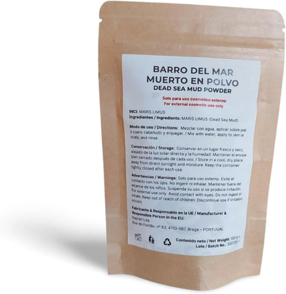 Dead Sea Mud Powder 100g | 100% Natural | Mineral Ingredient for Skincare &amp; DIY Cosmetics