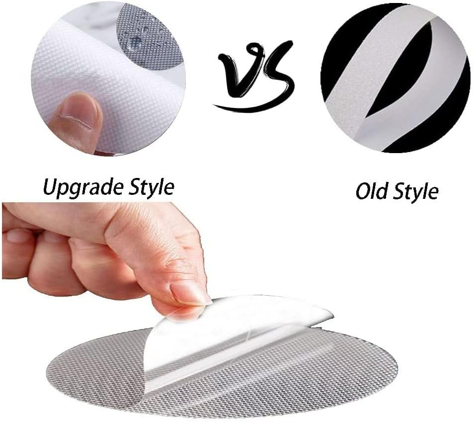 CCLKHY 20 Pcs Non Slip Bathtub Stickers, Round Non Slip Stickers, Shower Stickers, Transparent Self-Adhesive Non-Slip Strips Stickers for Bath Tub, Stairs, Shower Room, Slippery Surfaces
