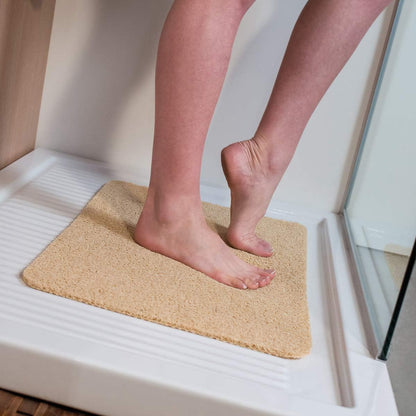 JML Hydro Wonder - Super-comfy shower mat that never stains or blocks your drains - Beige