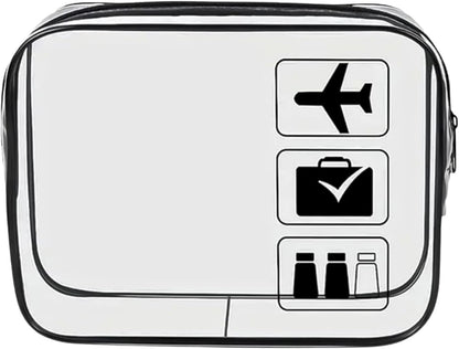 Men’s Travel Toiletries Set – Airport Approved Travel Size Toiletries Kit for Men, Overnight Essentials for Hospital, Camping &amp; Holidays, Clear Travel Bag
