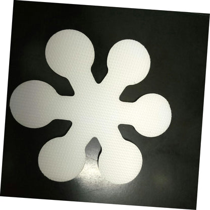 8pcs Slip Mat Crystal Shape Bathroom Stickers for Shower Floor Non-slip Decals for Wet Areas