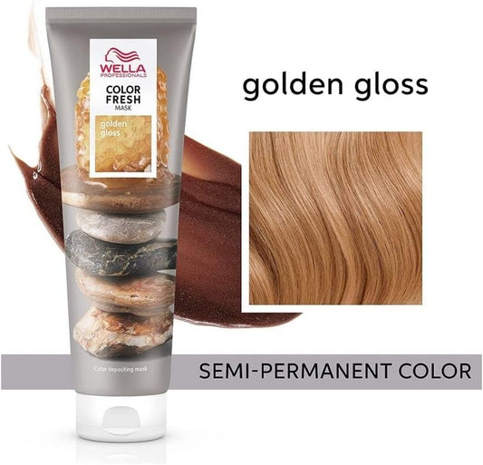 WELLA 2 x Wella Professionals Color Fresh Semi-Permanent Hair Mask 150ml - Golden Gloss