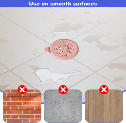 Silicone Drain Protector with Sucker, 4pcs Silicone Drain Protector, Sink Strainer Protector Hair Catcher for Shower Drain with Strong Suction Cup Sink Strainer Protector Shower Drain Cover