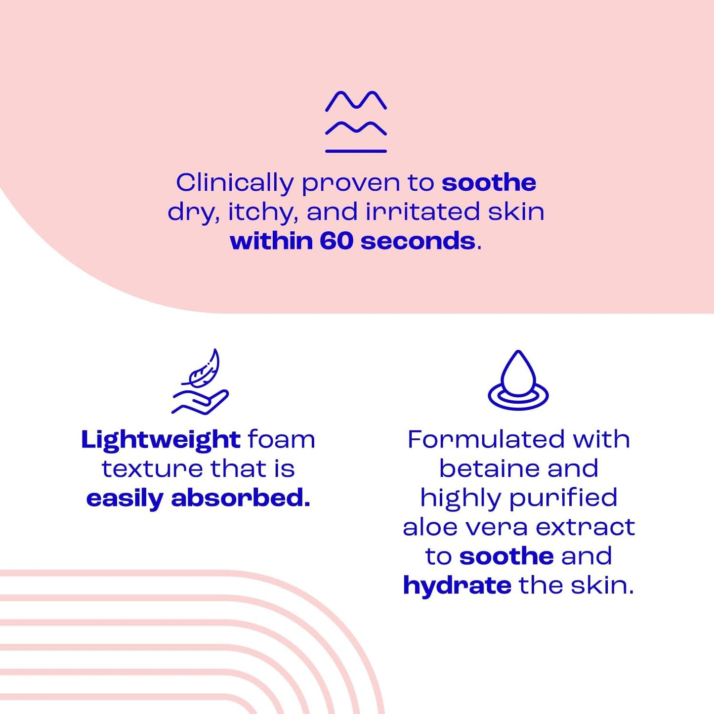 E45 Itch Relief Coolmousse 100ml – Face and Body Foam for Dry Skin, Itchy Skin and Irritated Skin - Cooling Foam to Soothe Itchy Skin