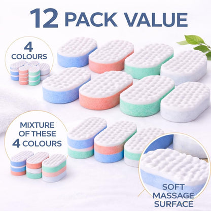 Why a 12‑Pack Exfoliating Bath Sponge Makes Family Showers Easier