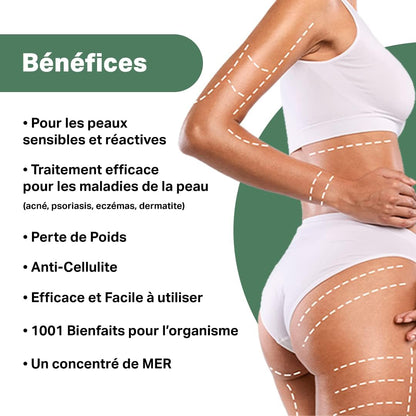 bleu &amp; marine Bretania - 3 Seaweed Body Mud Wrap 1KG | Skin Rejuvenation | Detoxifier | Inch Loss Body Wrap | Rich in Vitamins and Minerals, Size: 1 kg (Pack of 1)