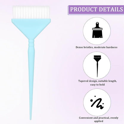 Molain 4 Pack Hair Dye Color Brush Set, Classic Dying Brush Multiuse Color Applicator for Salon and DIY Home Tinting