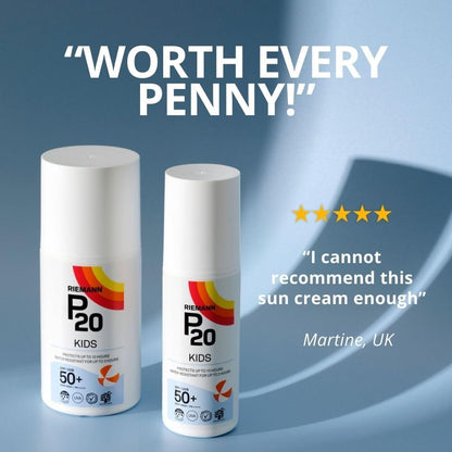 Riemann P20 Sun Cream SPF 50+ – a kid‑friendly shield for bright days
