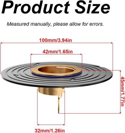 Drain Valve Sewer Core, Shower Floor Drain Backflow Preventer with Cuttable Gasket, Anti-Smell Plug for Floor Water Drainage (Grey)