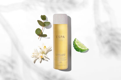 ESPA | Bergamot &amp; Jasmine Bath &amp; Shower Gel | 250ml | Suitable For All Skin Types | 100% Natural Fragrance