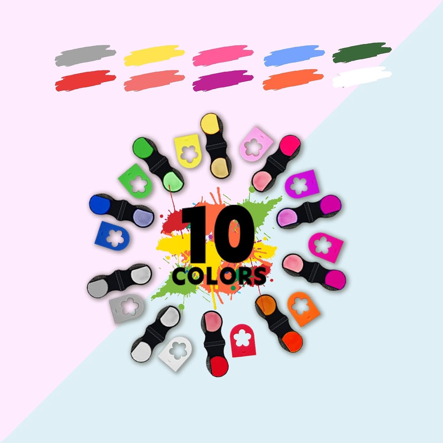 Hair Chalk for Girls Kids, 10PCS Temporary Hair Dye Colour, Coloured Hair Chalk Wash Out Kids, Teenage Girls Gifts, Christmas Gifts for Kids Gifts for 5-15 Year OldGirls (Pink etc.)