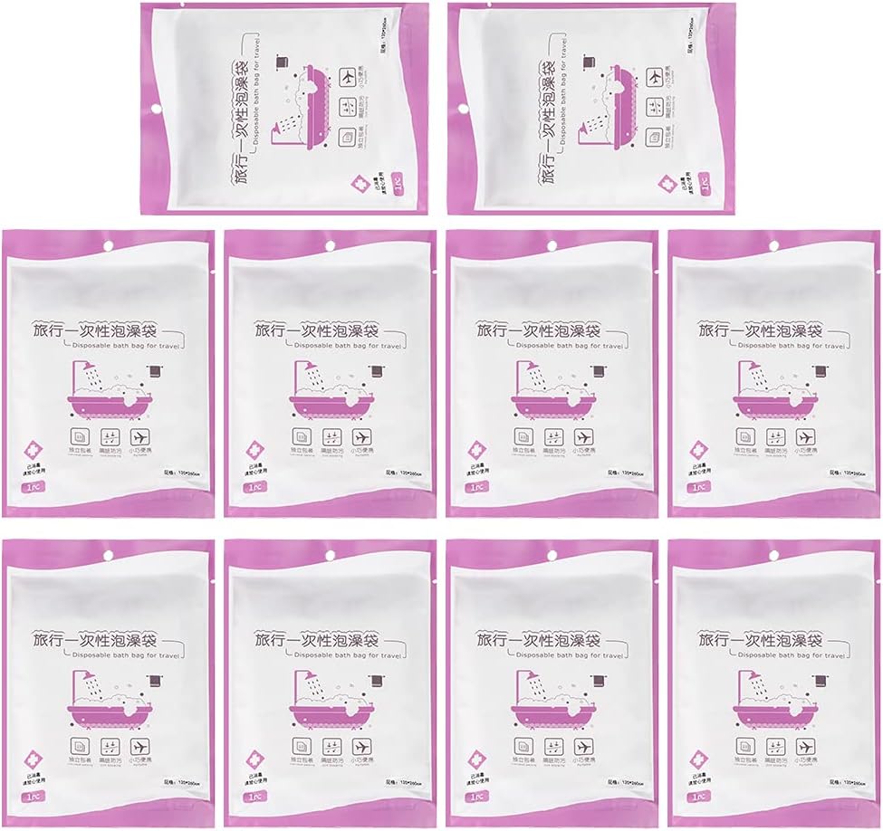 Oversized Bath Bag Cover Film, Avoid Cross, for Household Hotel Travel Spa, PVC, HDPE, 120cm, 520cm