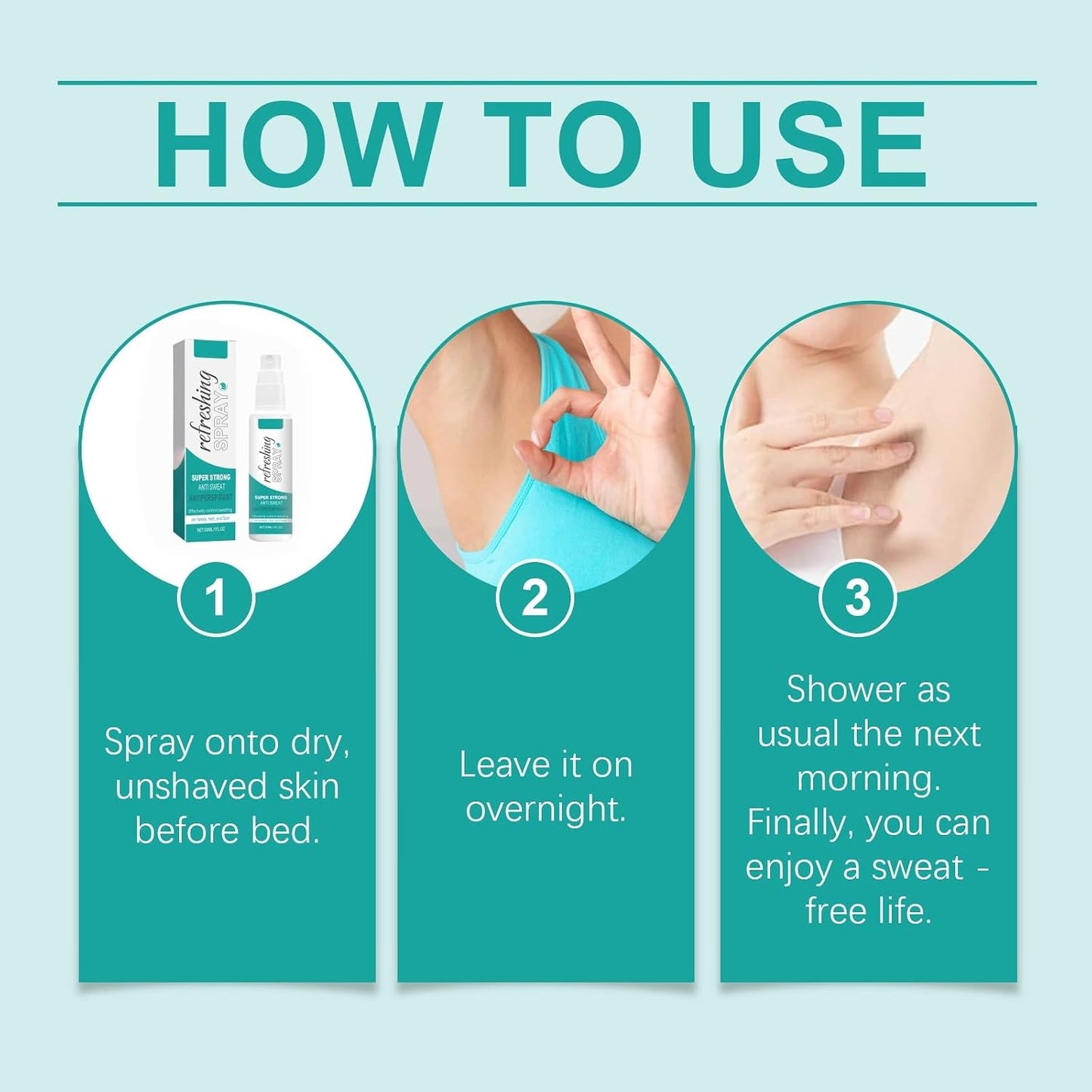 Antiperspirant Deodorant Spray,Refreshing Spray,Antiperspirant Gel,Stop Face Sweating,Deodorants &amp; Antiperspirants,Antiperspirant Spray,Against Heavy Sweating on the Face, Head, Underarm and Body