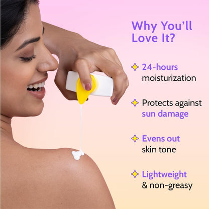 Chemist at Play Bright Boost SPF Body Lotion With 5% Niacinamide &amp; SPF 50+ PA++++ 24 hours Moisturization Lightweight &amp; Non-Greasy Formula 236ml