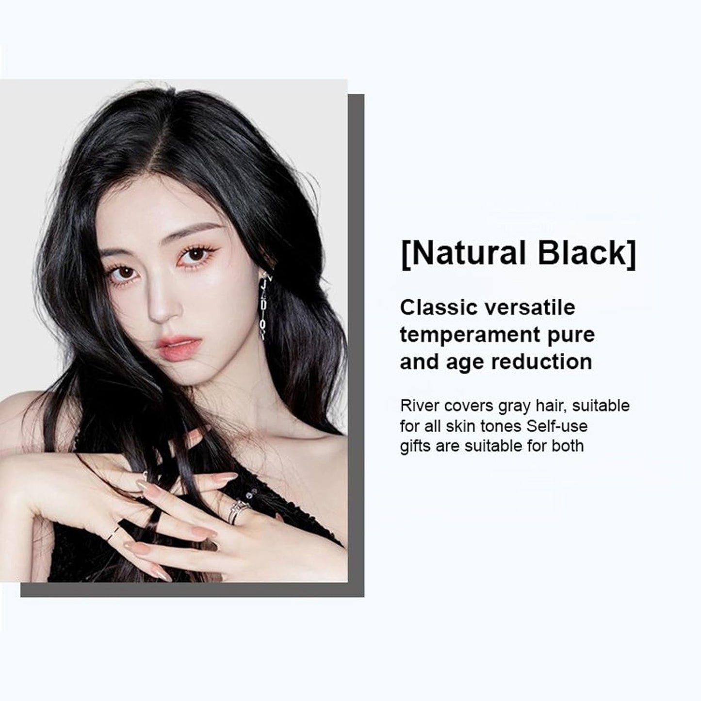 ZhiHuaShi Caviar Protein Hair Dye,Hair Dye Shampoo,Easy Hair Color,Cover Gray Hair,Zhihuashi Herbal Shampoo,Vegetable Extracts,Black Shampoo For Grey Hair,Shampoo Hair Dye (Dark brown, 500ml)