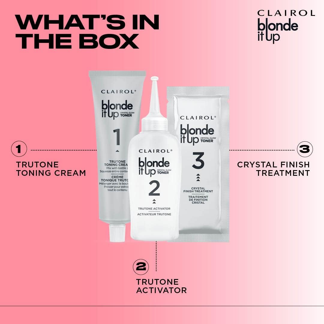 Clairol Blonde It Up Crystal Glow Toner Kit - Luminous Pearl (Pack of 2)