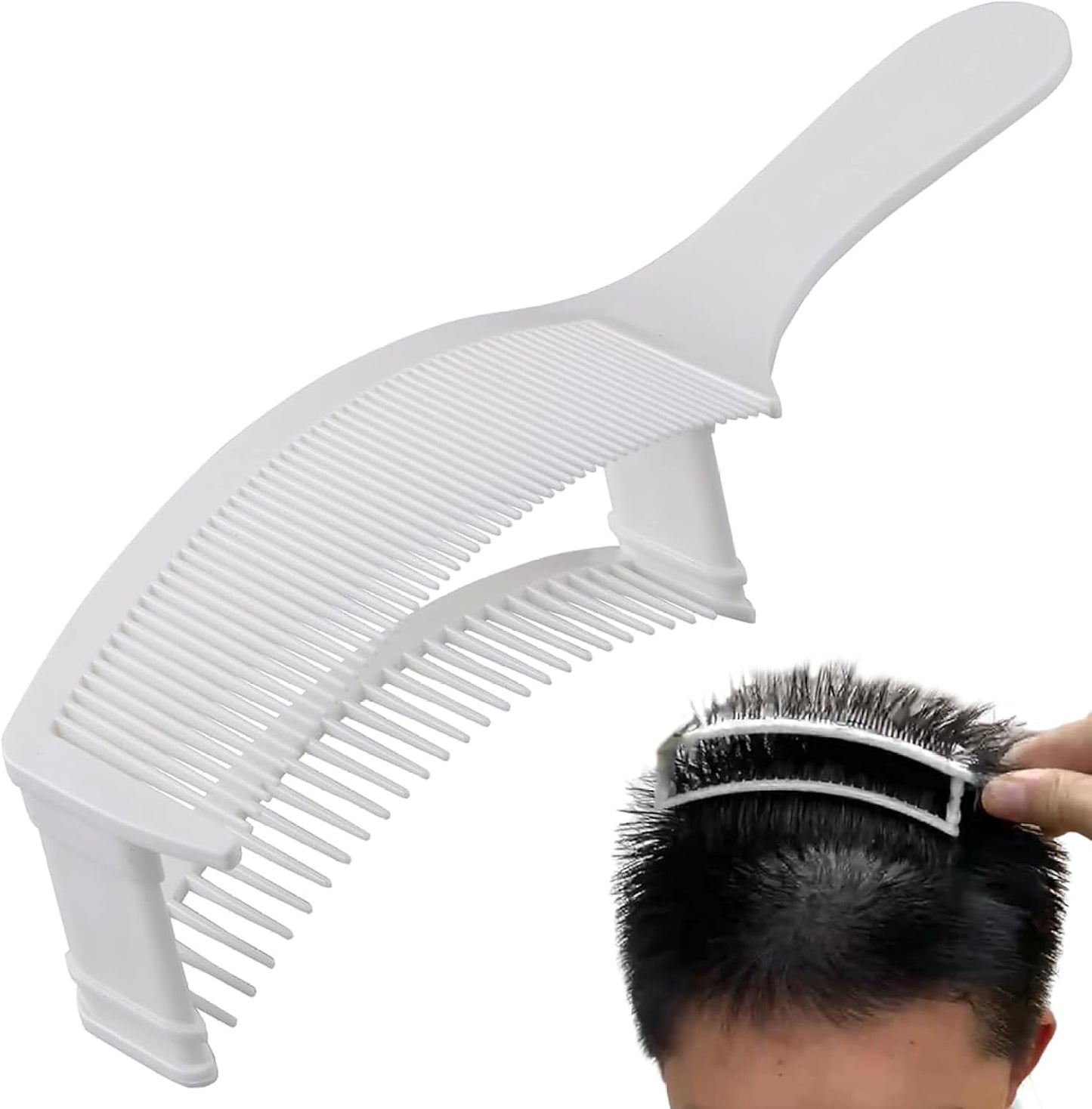 Fade Comb for Men Haircut, Curved Positioning Adjustable Fade Comb, Professional Fast and Convenient Hair Tool for Men Women Hair Styling DIY Haircuts..