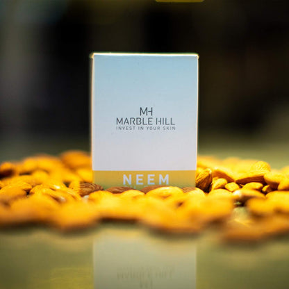 Neem oil soap bar for Sensitive Eczema Prone Skin. Shea butter Moisturises Dry Itchy Irritated skin, Psoriasis Daily use Whole body, All ages. Formulated by Medical Doctor Marble Hill 100g