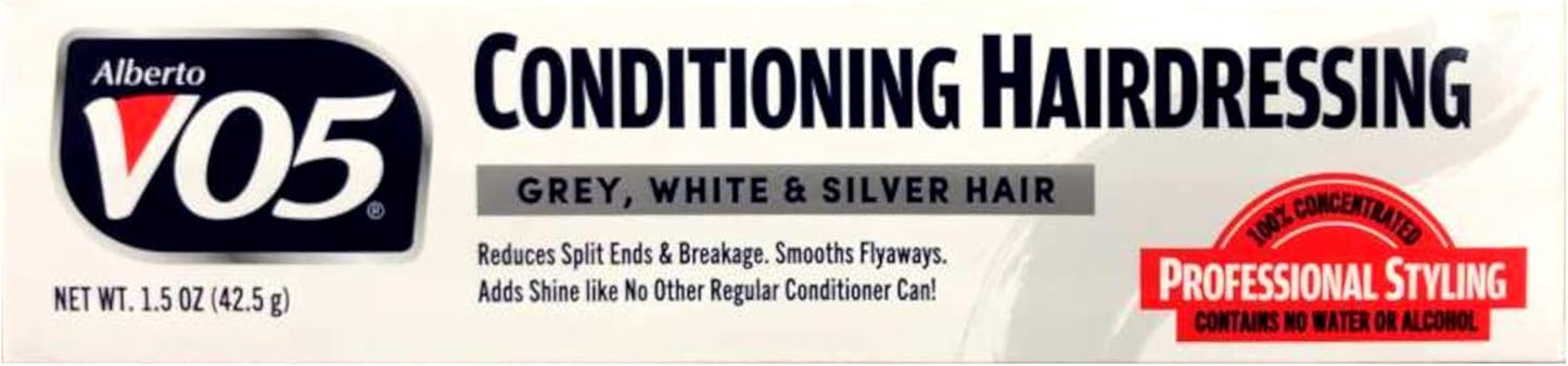 Alberto VO5 Conditioning Hairdressing for Gray/White/Silver Blonde Hair, 1.5 oz 1.5 Ounces
