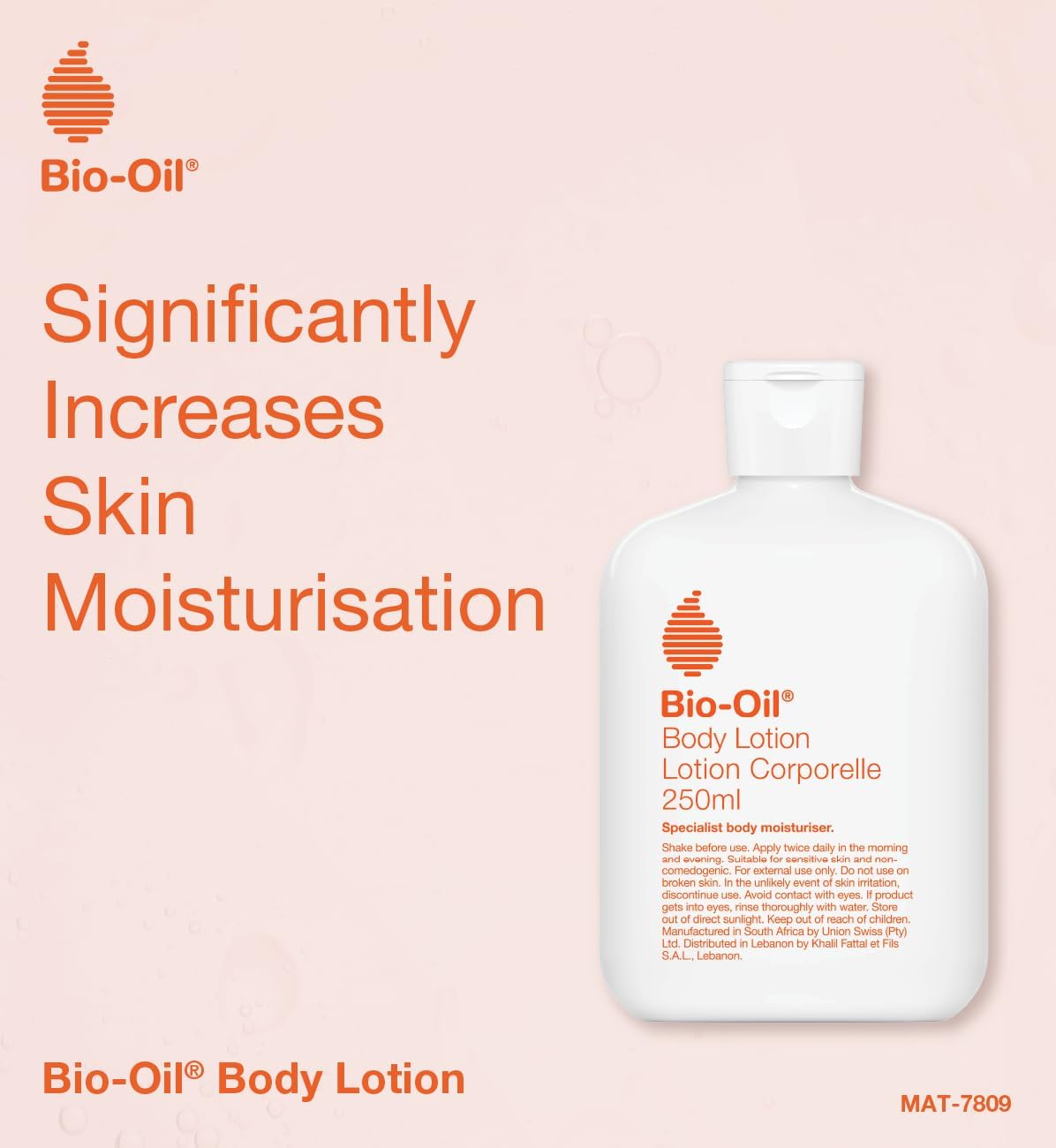 Bio Oil Body Lotion (250ml) - Ultra Light Skin Care Moisturising Lotion For Dry Skin - Non-Greasy Daily Moisturiser With Oil-In-Water Technology - Hydrates &amp; Replenishes Dry Skin