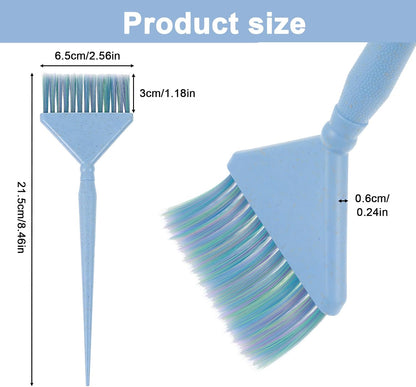 5 Pcs Hair Colour Brush, Coloful Dye Brush, Professional Coloring Tint Brush,Hair Dying Brush for Hair Coloring Root Touch Up and DIY Hairs Treatment