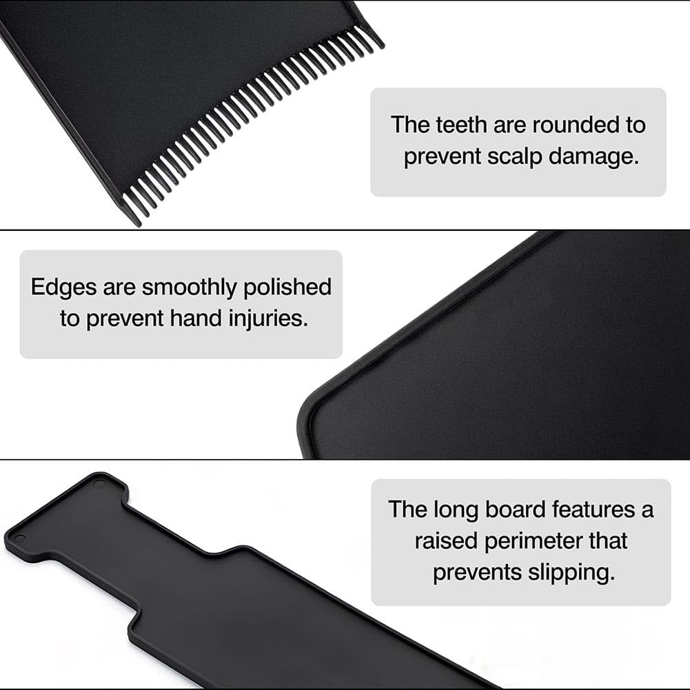 Balayage Board Hair Highlighting Board Coloring Dyeing Comb Tools Kit Tint Plate for Hairdressers Home Barber Shop