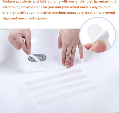 36pcs Non Slip Bathtub Stickers - High Adhesive Anti Slip Shower Grips (Clear)