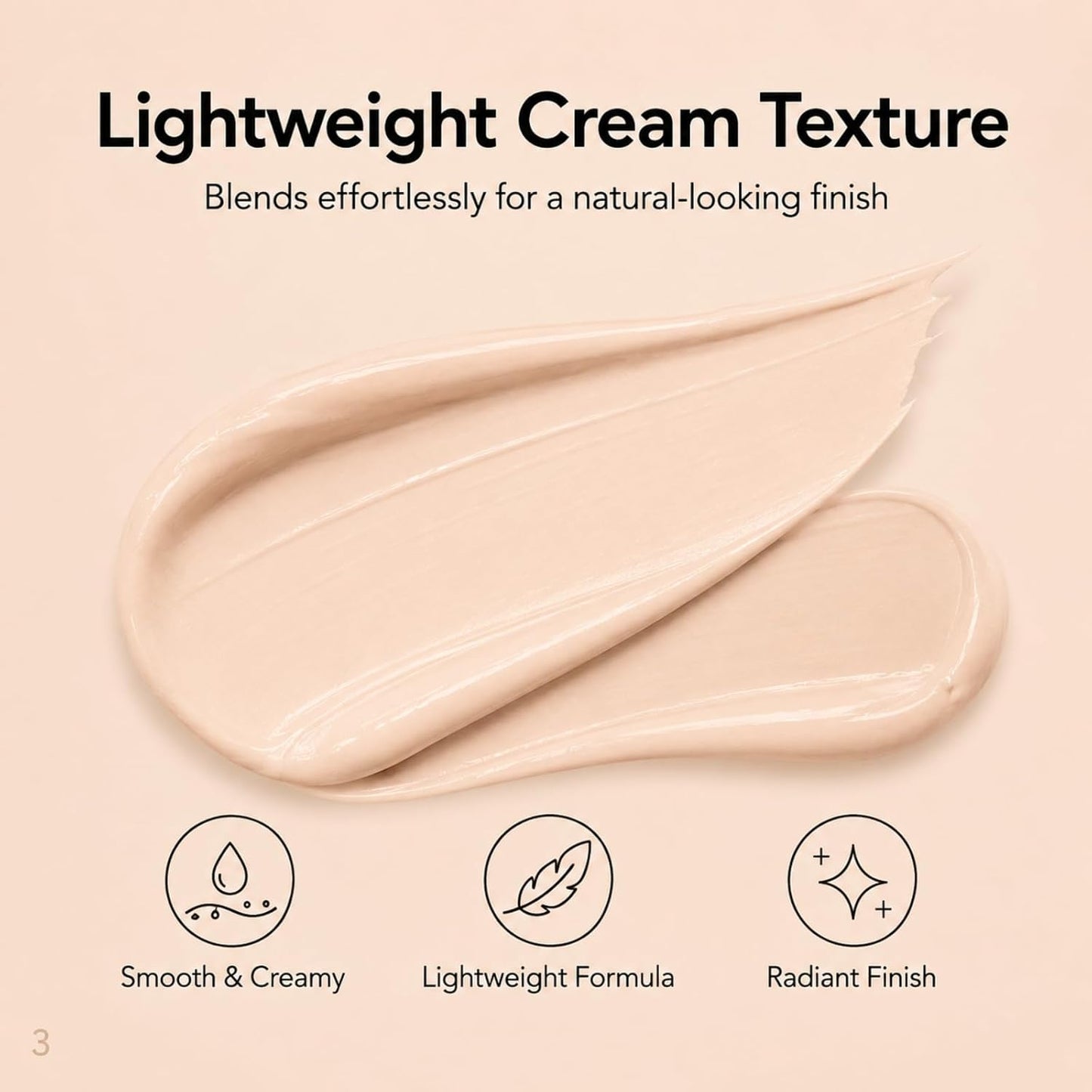 Body Concealer for Legs with Brush, 100g Waterproof Leg Makeup Cream, Buildable Coverage for Visible Veins, Scars, Tattoos &amp; Smooth Radiant Natural-Look Finish for Dresses and Shorts