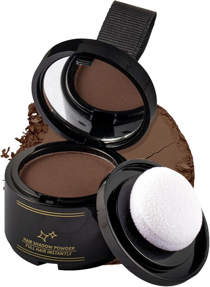 Root Powder - Hairline Powder | Hairline Concealer | Root Hair Color | Temporary Hair Color | Hairline and Beard Filler for Quick Touch Ups