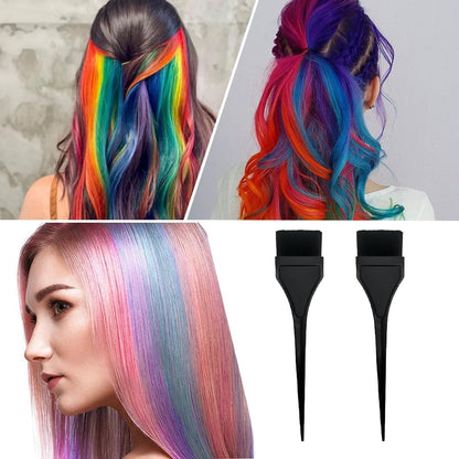 Lmyzcbzl Hair Coloring Brush, 2 Pcs Hair Dye Brush, Hair Dyeing Comb Brush, Applicator Tools, for DIY Hair Coloring （20 cmx3.5 cm)