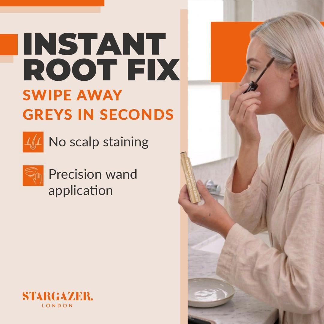 Stargazer Everyday Hair Mascara Root Cover Blonde. Easy On The Hair Root Cover. Covers Grey Hair., Blonde, 20 gram, Pack of 1