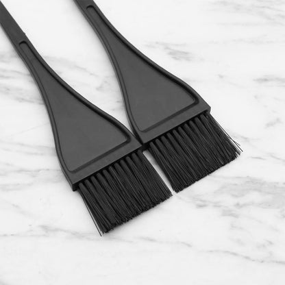 2Pcs Hair Dye Brush, Nylon Bristle Dyeing Comb Applicator Tools for Even Application in DIY Hair Colouring at Salon and Home (Black)