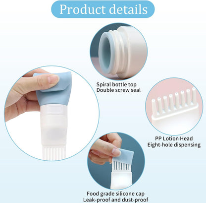 80ml Hair Oil Applicator Bottle, Root Comb Applicator Bottle Hair Dyeing Brush Oil Comb Hair Dying Tools for Dyeing Shampoo Tools, 2 Pack