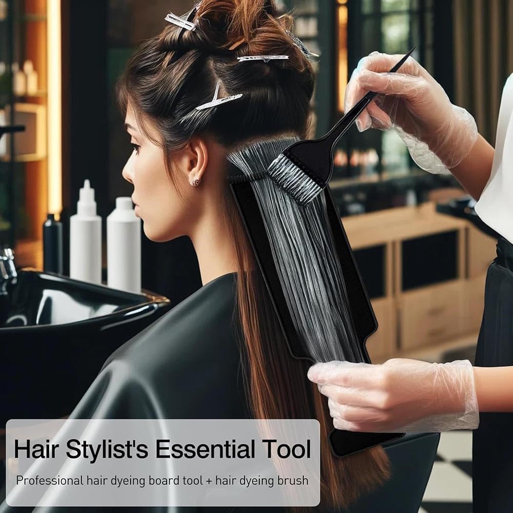 Balayage Board Hair Highlighting Board Coloring Dyeing Comb Tools Kit Tint Plate for Hairdressers Home Barber Shop