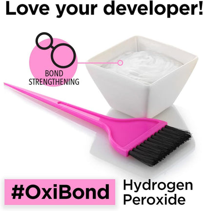 Blonde By Choice Oxi-bond 40 Vol Developer Enriched 12% Hydrogen Peroxide with Keratin, Argan Oil &amp; Amino Acids. Mix Hair Bleach Powder And Peroxide to Improve Hair Colouring or Bleaching 1000ml