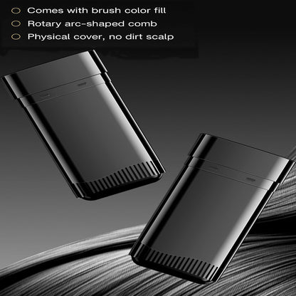 Waterproof Hair Dye Stick with Comb for Root Touch Up, Instant Grey Hair Concealer in Natural Brown, Portable Sweat-Proof Hair Colour Applicator for Men and Women(2PCS-Brown)