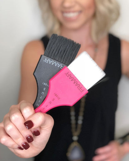 FRAMAR Power Painter Hair Dye Brush – Hair Colour Tint Brush and Dye Kit For Hairdressing Accessories – 2 Pack