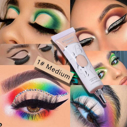 3 Colors Eyeshadow Makeup Primer, Ofanyia Liquid Eyeshadow Primer Matte Eyeshadow Primer Base, Waterproof Smudge-proof Long Lasting Eyeshadow Cream Eye Makeup (Set A - 3 Colors)