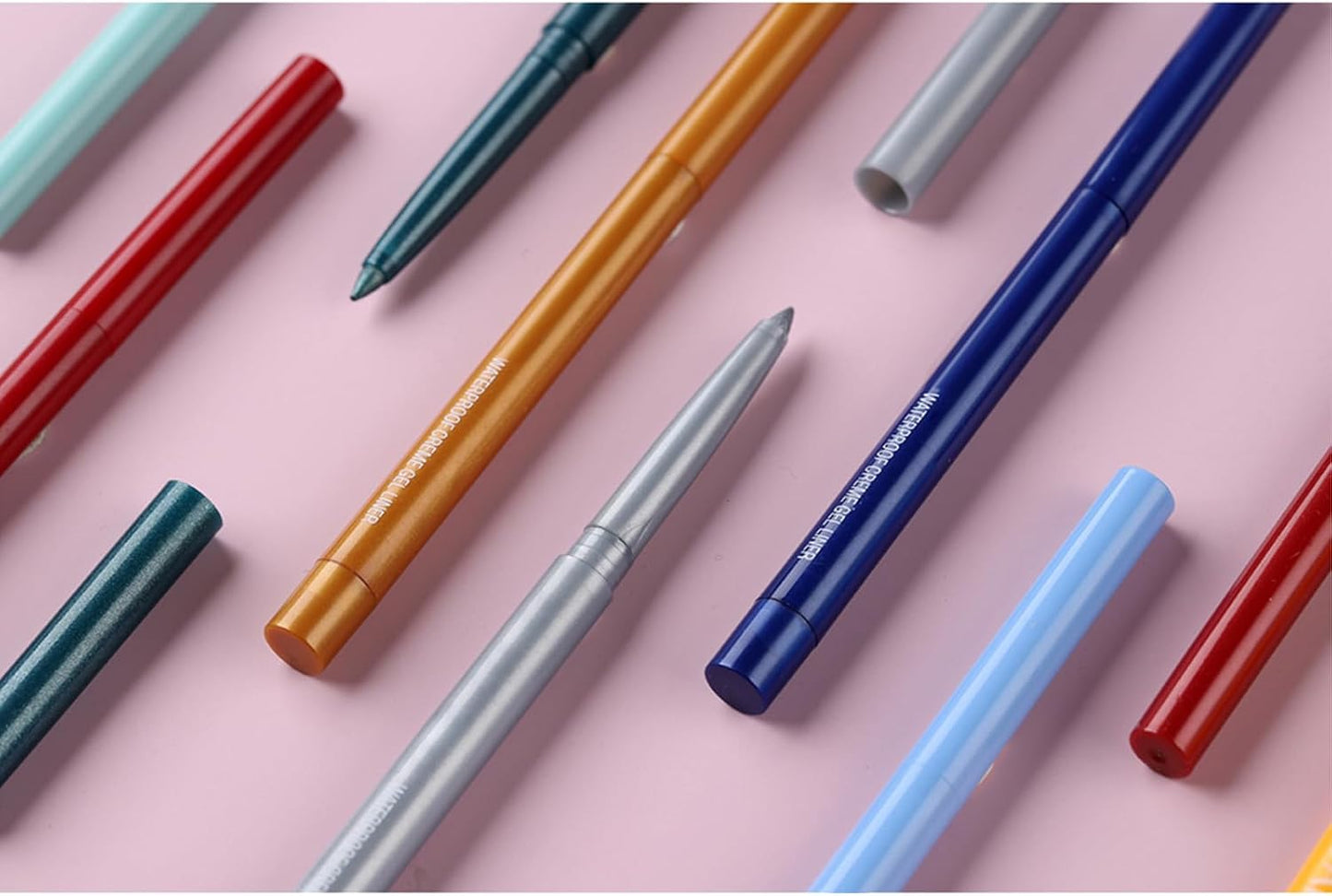Coloured Eyeliner Eyeliner Pencils, Long-Lasting Eye Liners Waterproof Eyel Liner Pencils for Makeup Tool, Eyeliners (Light Blue)