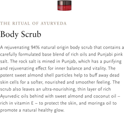 RITUALS Body Scrub The Ritual of Ayurveda - Body Salt Scrub Made with Pink Salt from Punjab and Sweet Almond Oil - Made from 94% Natural Origin Ingredients - 300g