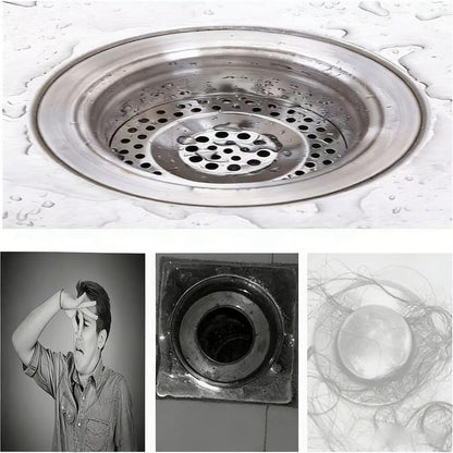 2 Pcs Sink Strainer, Stainless Steel Sink Strainer Plug, Drain Hair Catcher, Protector Shower Drain Cover, Sink Stopper Drain Filter for Kitchen, Bathtub, Bathroom, 2.95 "/ 7.5 cm