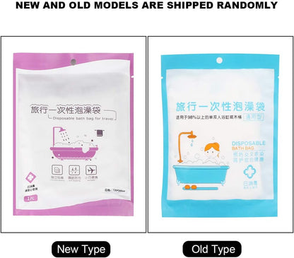 Oversized Bath Bag Cover Film, Avoid Cross, for Household Hotel Travel Spa, PVC, HDPE, 120cm, 520cm