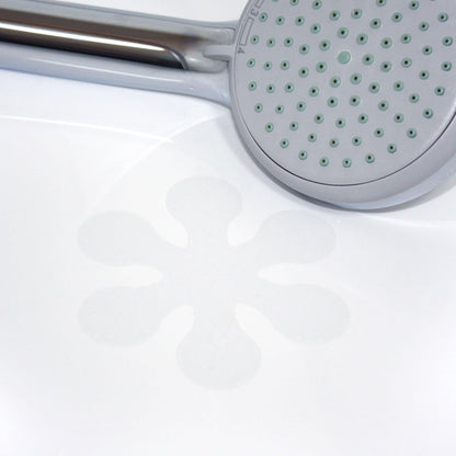 SB16B Anti-Slip Sticker 12 Flowers of 10 cm and 4 Flowers of 5 cm Diameter for Safety in Bath and Shower