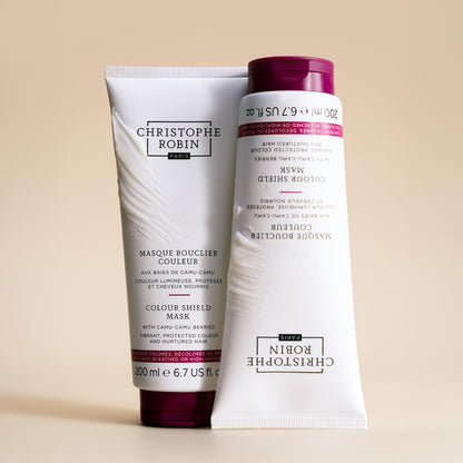 Christophe Robin Colour Shield Conditioner 200ml with Camu Camu Berries - Colour Protecting Treatment for Dyed, Bleached or Highlighted Hair