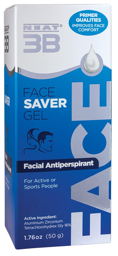 Neat Feat 3B Face Saver Antiperspirant Gel for Facial Perspiration and Shine, 1.76 Fluid Ounces